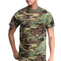 Army Camouflage SnS 100% Soft Cotton 160 gsm T-Shirt - Stars & Stripes